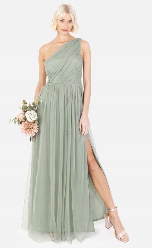 Anaya Plus Size Šaty Zelené Maxi 46 Jgf