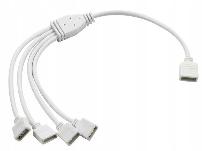 ROZDZIELACZ RGB rozgałęźnik na 4 taśmy LED złączka