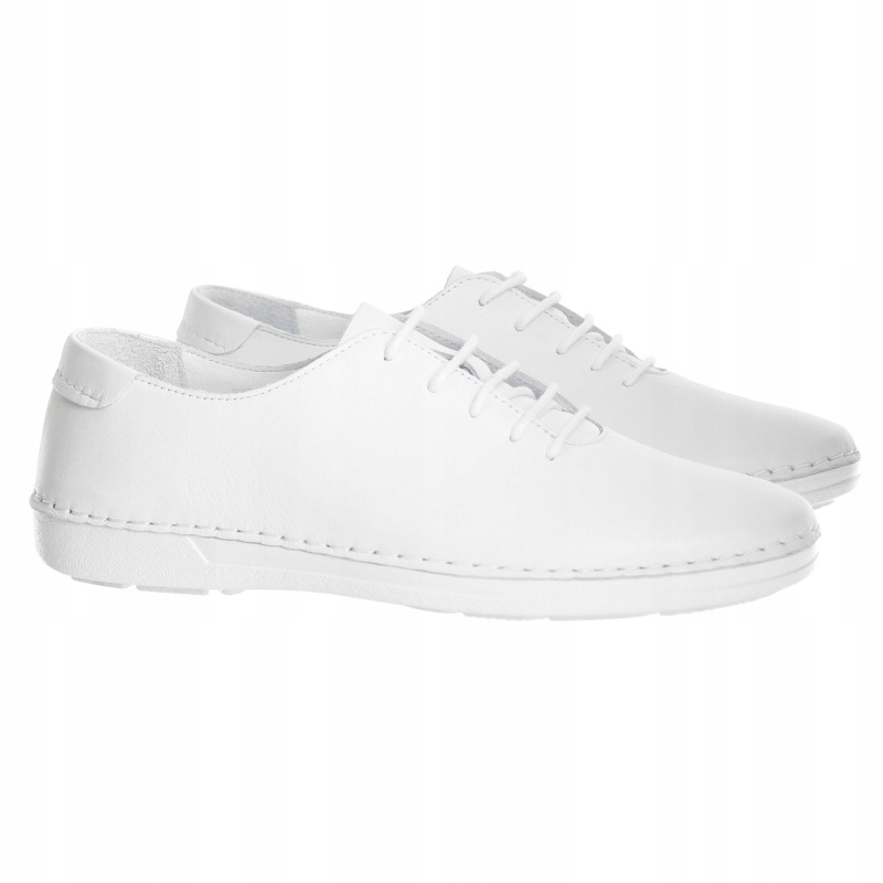 Dámské kožené polobotky Loretta Vitale 221 White bílé lico Kůže Vel. 38