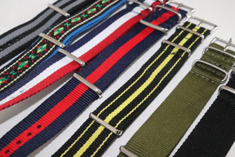 PASEK DO ZEGARKA typu NATO 18 mm wodoodporny, VEGE nylonowy jednoczęściowy Model 18 mm