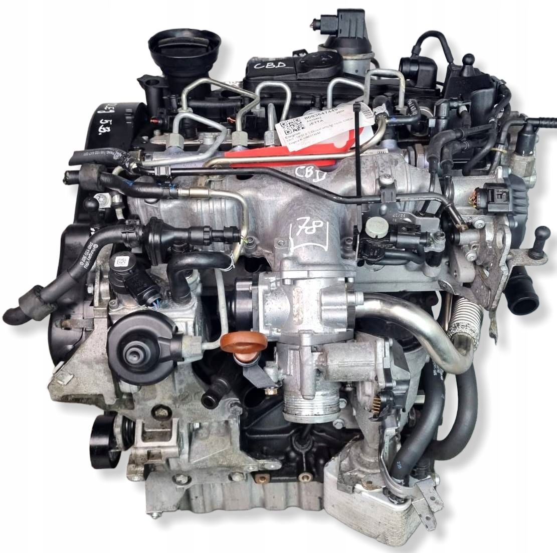engine complete VW SKODA AUDI SEAT SCIROCCO CBD 2.0 TDI ODPALANY 109 TYS @