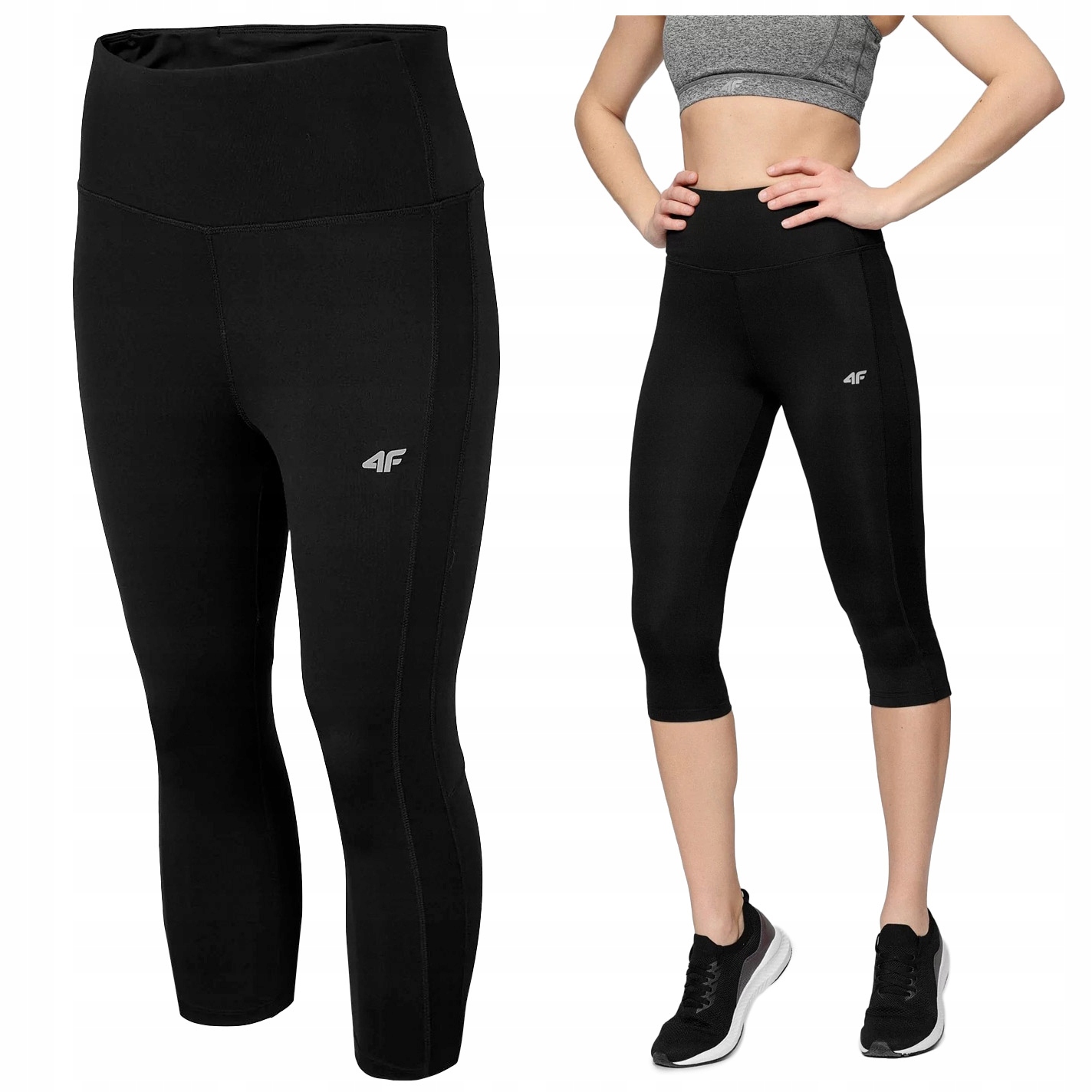 

Legginsy damskie 4F Spodnie krótkie 3/4 SPDF002 Xs
