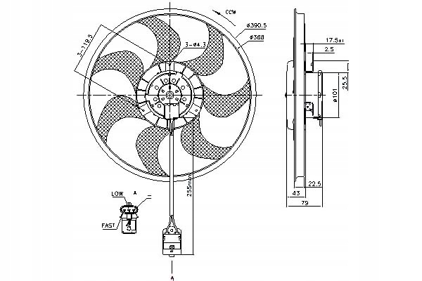 Nissens Ventilátor Chladiče Opel Astra H Astra H