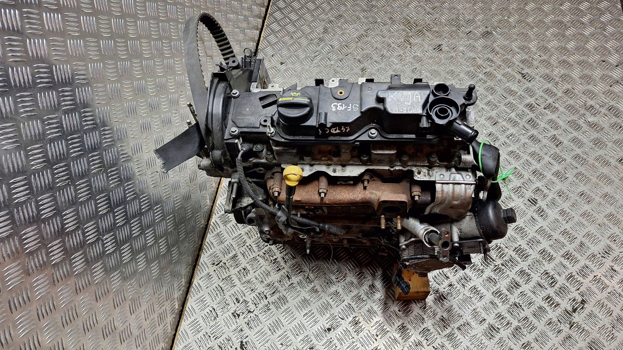 engine KVJA FORD FIESTA MK7 1.4 TDCI unprotected pillar