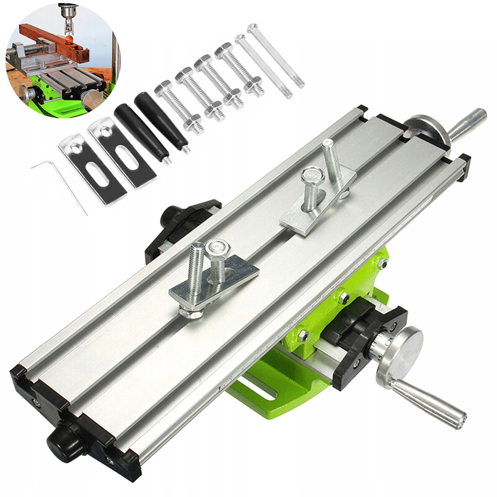 Křížový Pracovní Stůl Pro Frézku, Hliníkový, Přesný, Vrtací, 200 X 50 MM