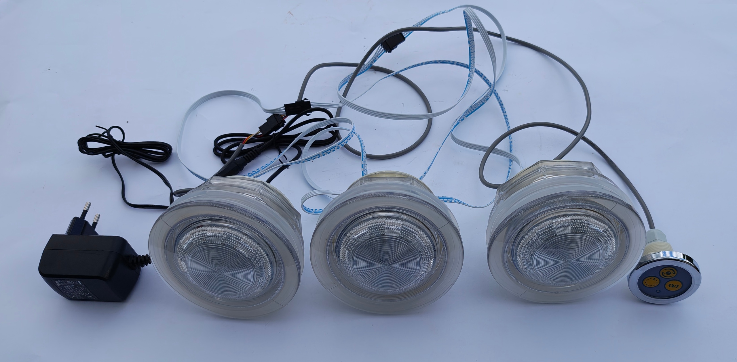 3x Led lampa Spa do bazénu Osvětlení Rgb velké vany vířivky