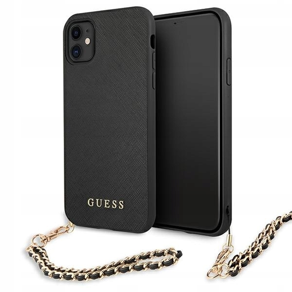Originální Pouzdro Guess GUHCN61SASGBK pro iPhone 11 6,1" Xr
