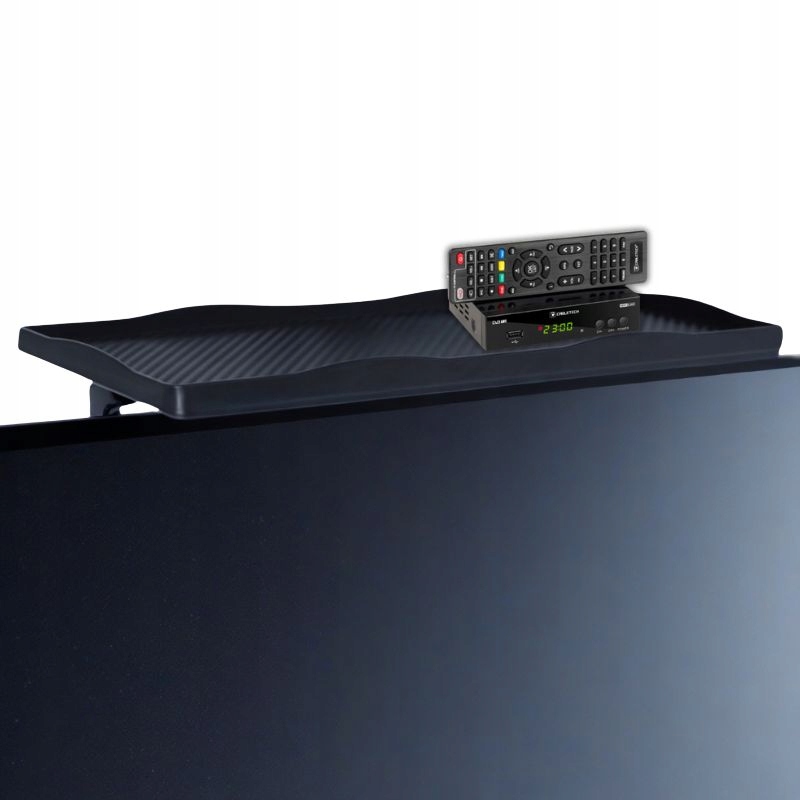 UNIWERSALNA PÓŁKA NAKŁADANA UCHWYT NA TV TELEWIZOR MONITOR DEKODER DVBT Model pod dekoder