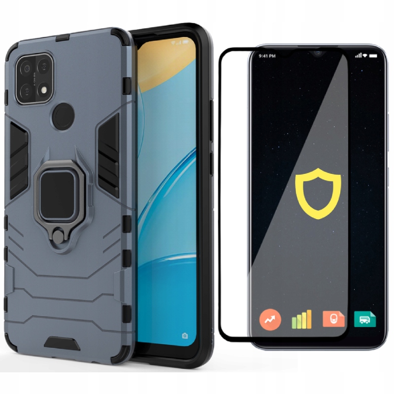 

Etui Case X-ring Pancerne Do Realme 7i Szkło