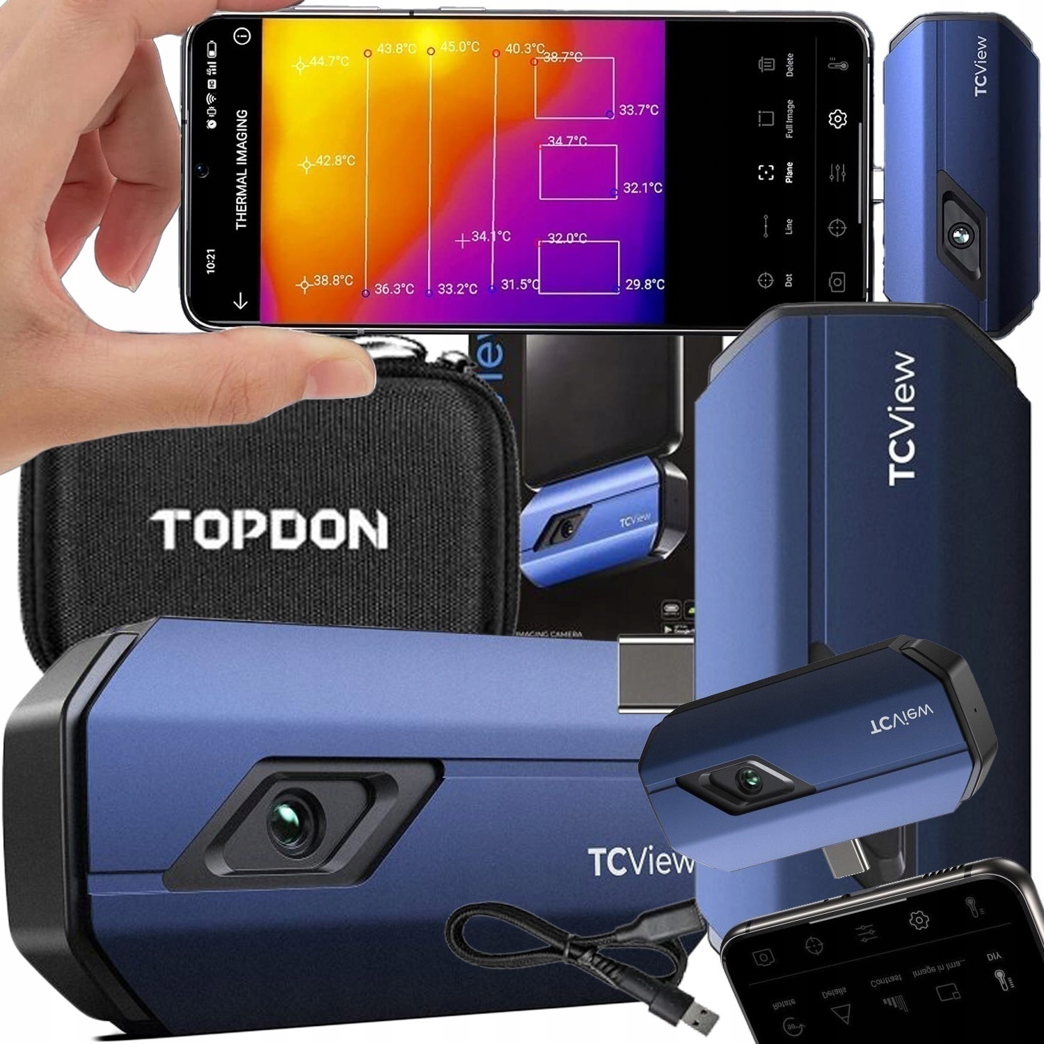 Termovizní Kamera Topdon TC001 Android Usb-c Pro Chytrý Telefon Pc