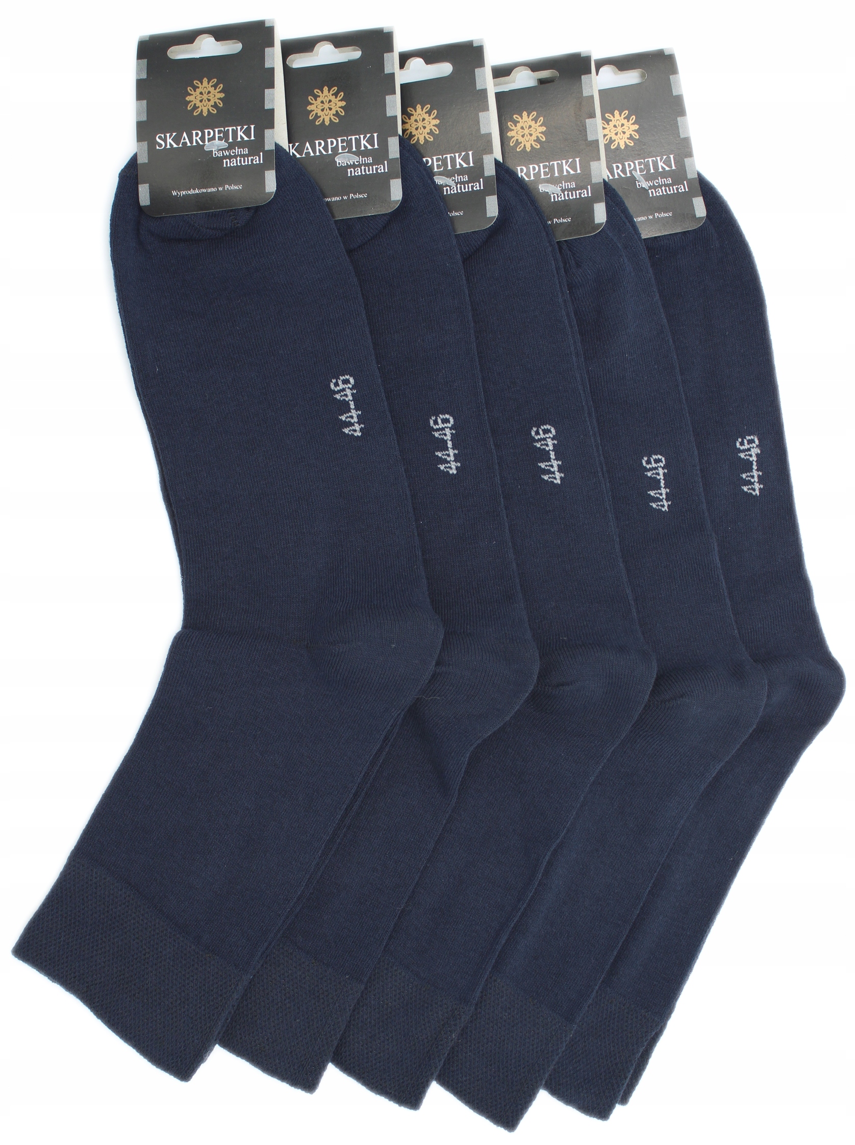 

Skarpety 5par Męskie Bawełniane Polskie 44-46