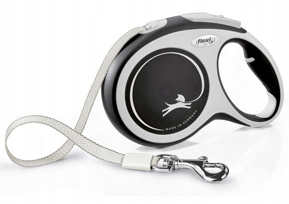 Levně Flexi New Comfort Vodítko páska L 8 m černá [FL-3820]