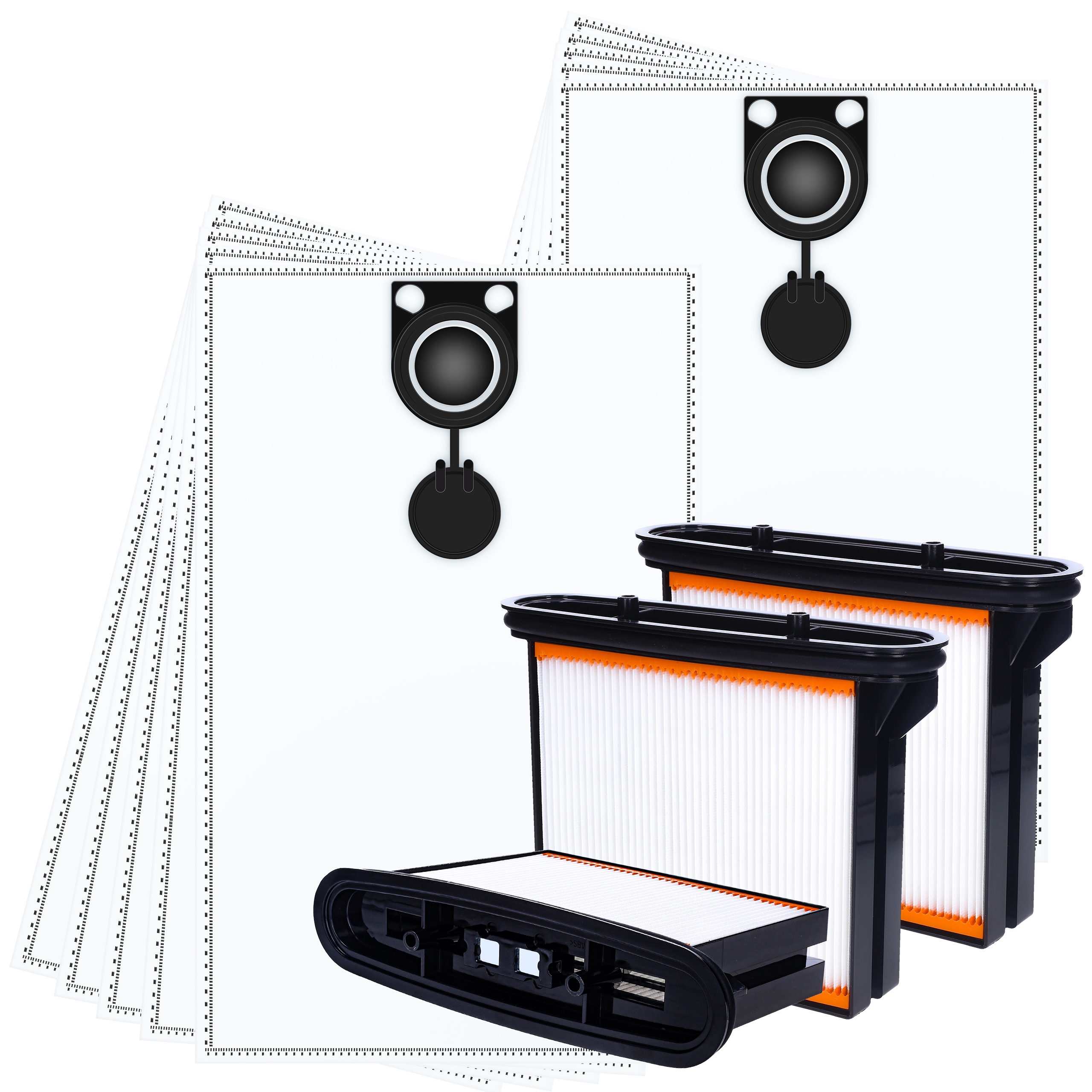 10 x Sáčky 2 Filtry Do Vysavače Aeg Bosch Metabo Starmix 1425 1625