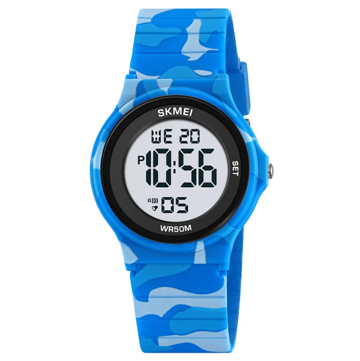 Zegarek dziecięcy Skmei elektroniczny sportowy stoper alarm data 12/24