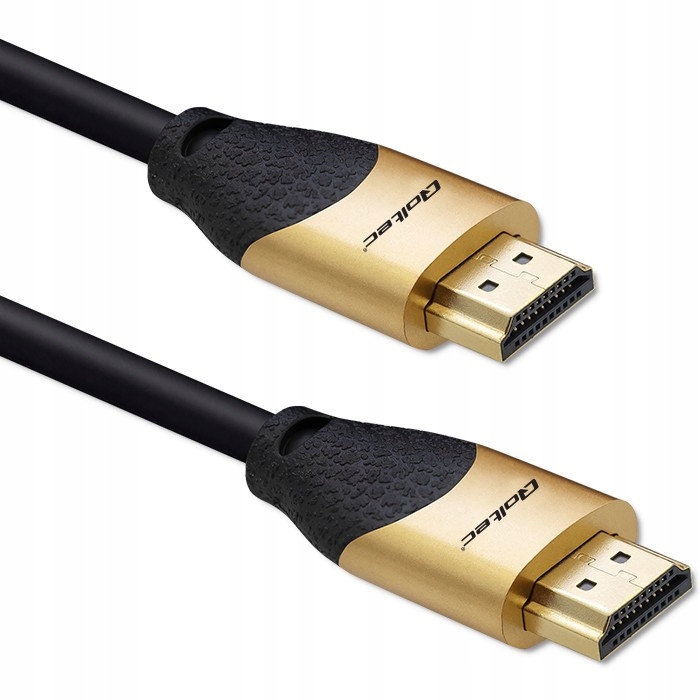 Qoltec Kabel Hdmi v2.1 Ultra High Speed 8K 60Hz 26AWG 5m Złoty