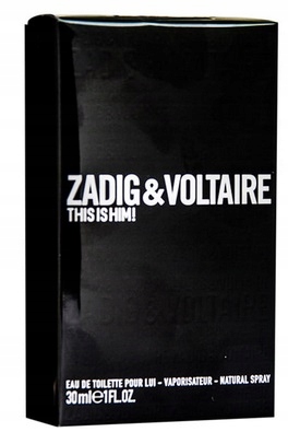Zadig & Voltaire This Is Him! 30 ML Pánská Toaletní Voda Parfém