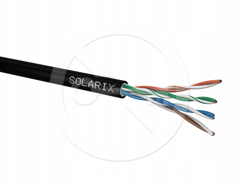 Inštalačný kábel Solarix CAT5E Utp Pe Fca vonkajší Gélový 305m/ box Sxkd…