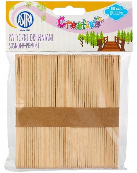 

Patyczki drewniane 50 szt Sosnowy Pomost Naturalne