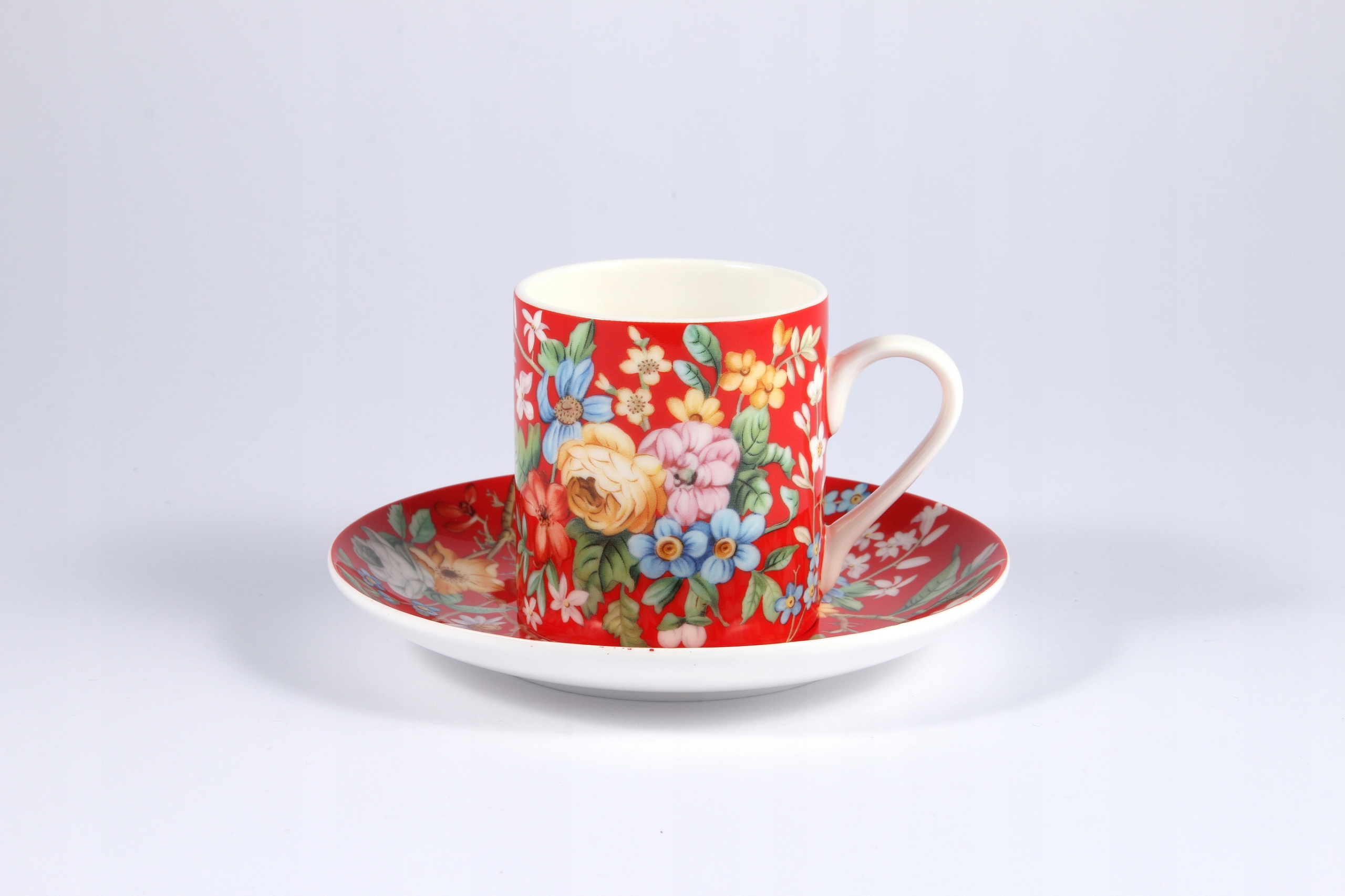 

Filiżanka do espresso kwiaty Bone China