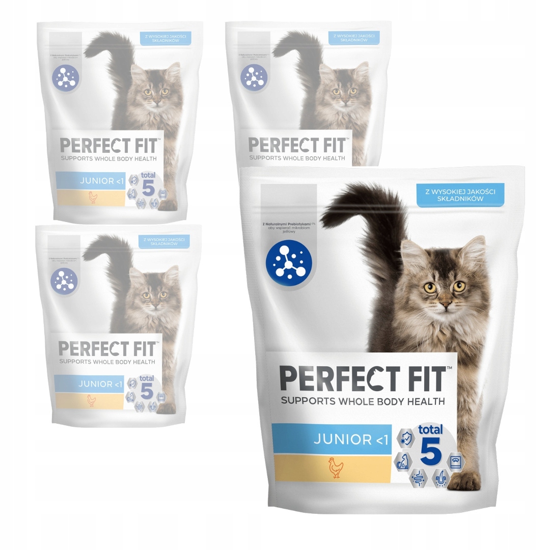 Perfect Fit Junior s kuřecím masem 4x750 g Suché Krmivo pro koťata