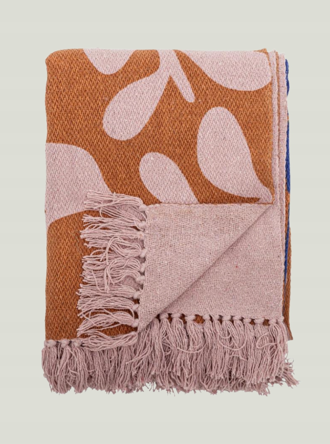 Přehoz Atle Throw, hnědý, bavlna Bloomingville