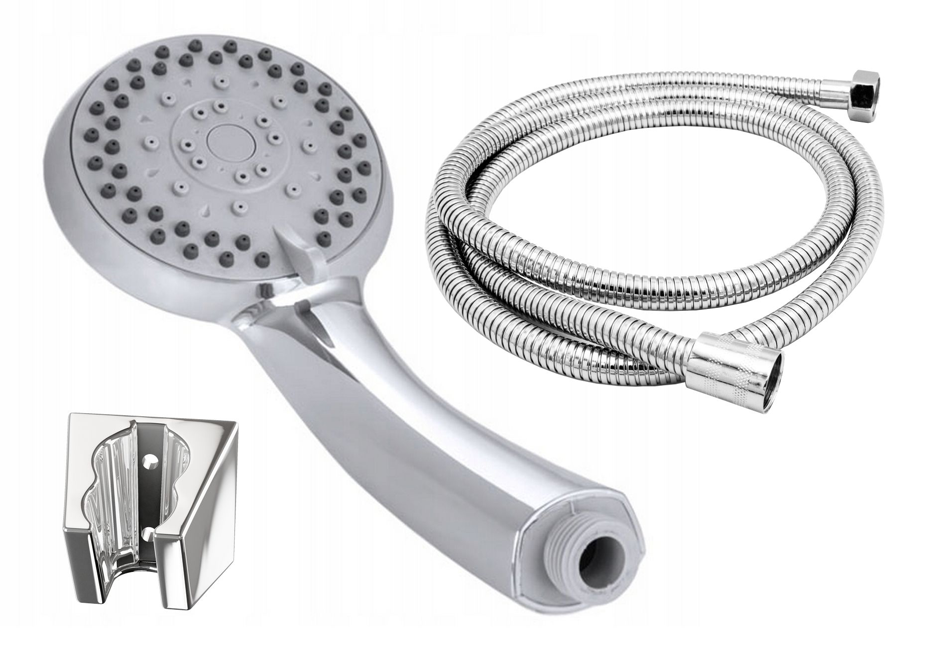 

Zestaw Prysznicowy Słuchawka 5-funkcji Uchwyt Wąż