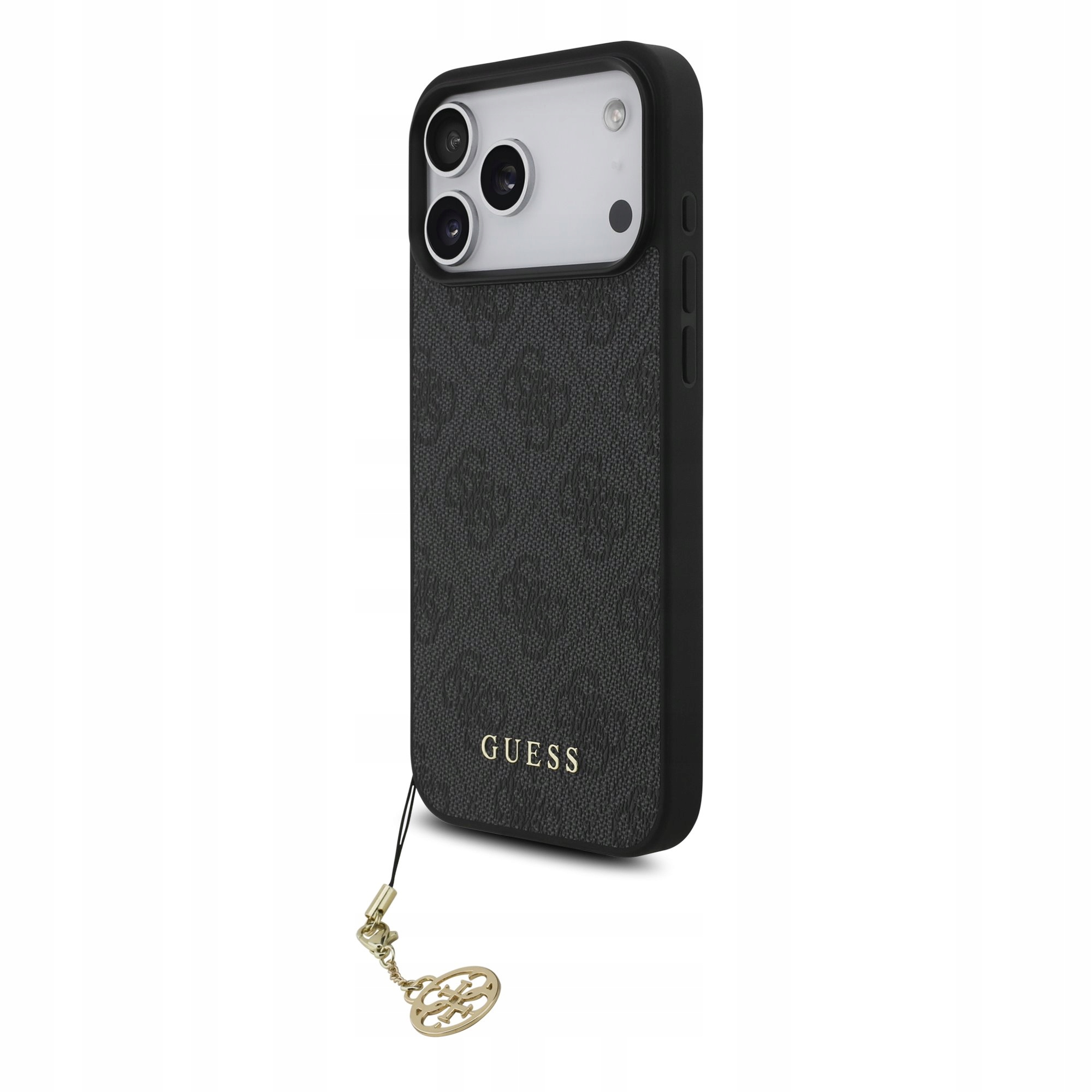 Guess Pouzdro 4G Charm pro iPhone 17 Pro Max MagSafe šedé