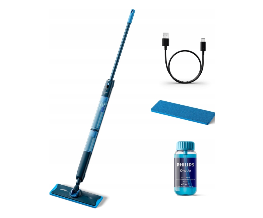Mop elektryczny Philips OneUp XV3101/01 bezprzewodowy 125m2 312ml 50min