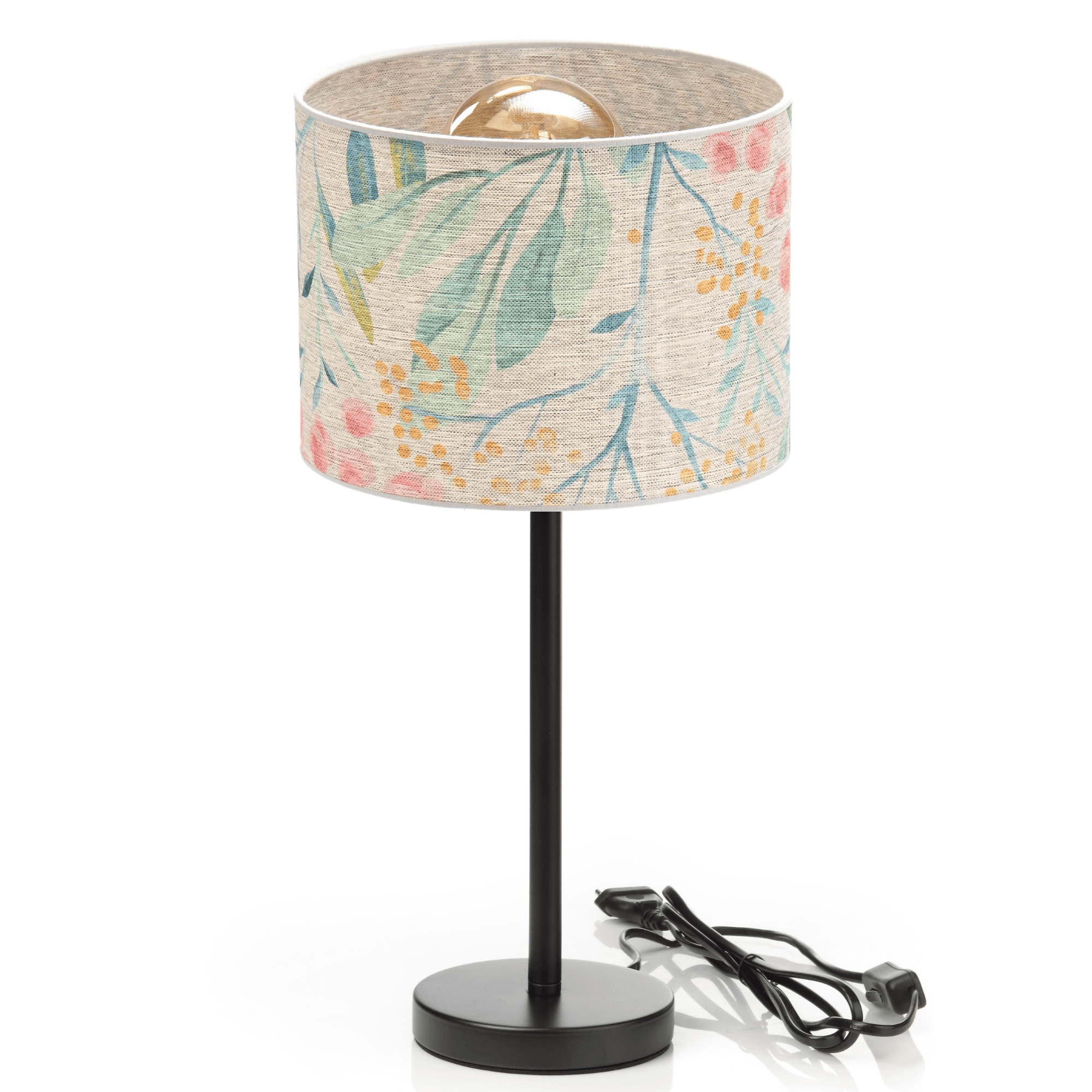 Noční Lampa Stolní Stínidlo Jemný Pastelový Kašmír E27 Led