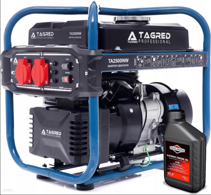 Agregat prądotwórczy przenośny jednofazowy Tagred 2500 W benzyna