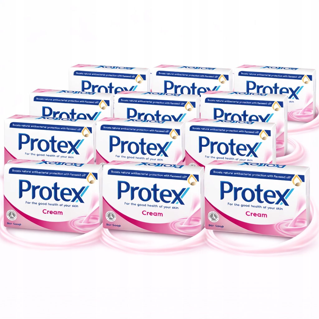 12 x Mýdlo Protex Cream 90 g antibakteriální krémové – čistota a hydratace
