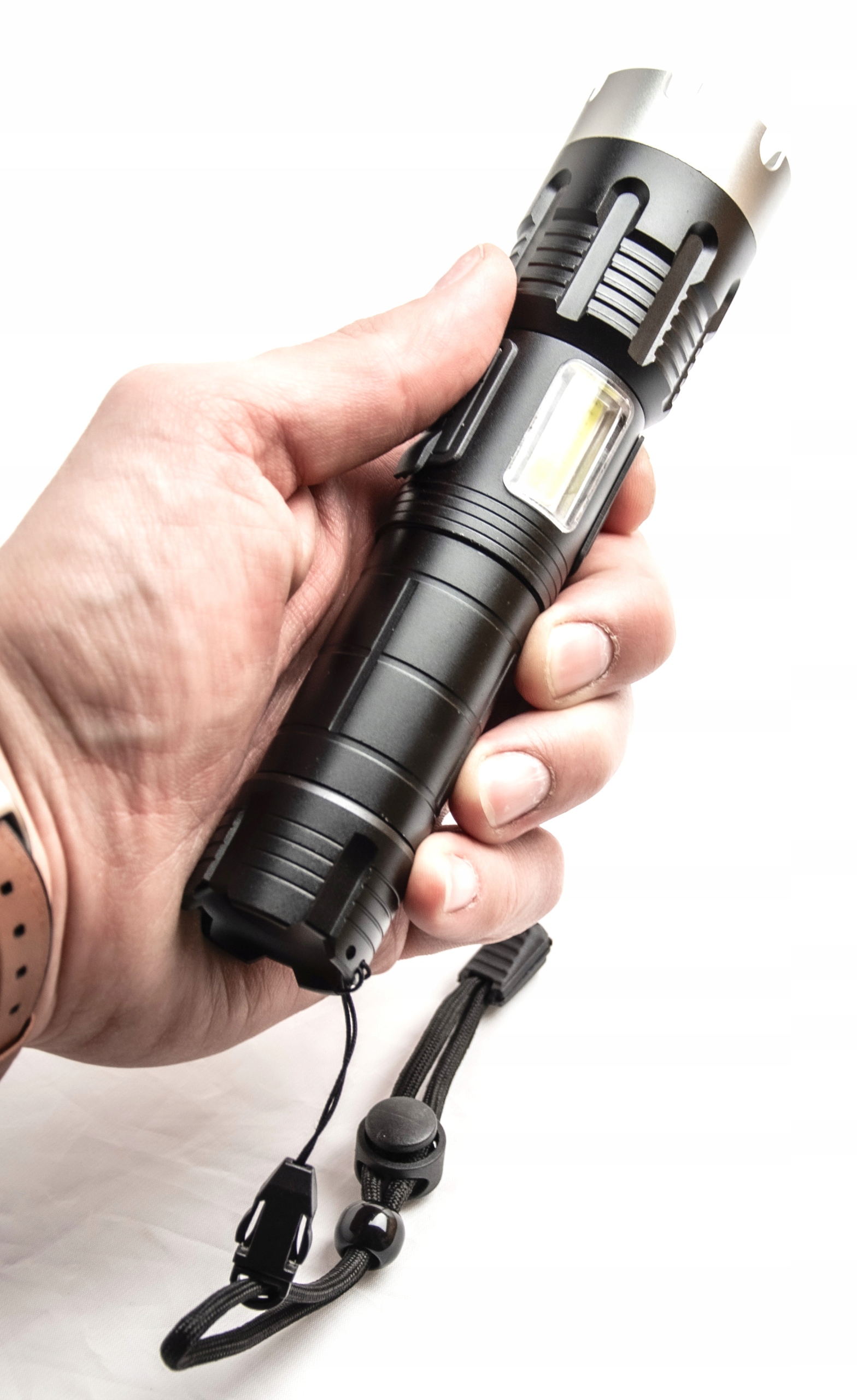 Led Svítilna Cob P90 10W Usb Powerbanka Výkonná 1000 M