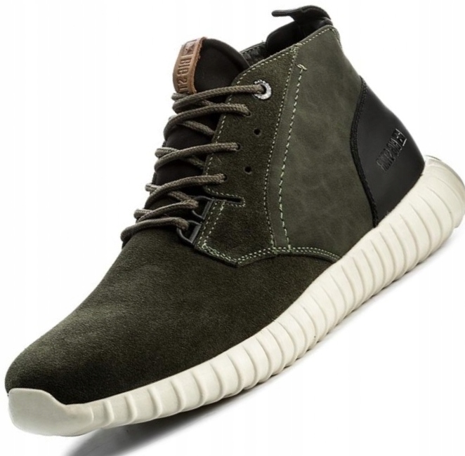 BUTY MĘSKIE BIG STAR Y174473 ZIELONY SKÓRA R43