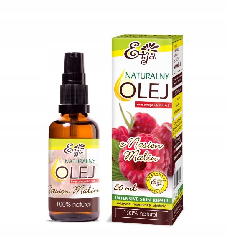 OLEJ NATURALNY 100% BIO 50ml Z NASION MALIN