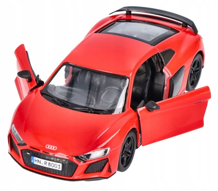 Auto Audi R8 Red Metalowy model Samochodzik Goki