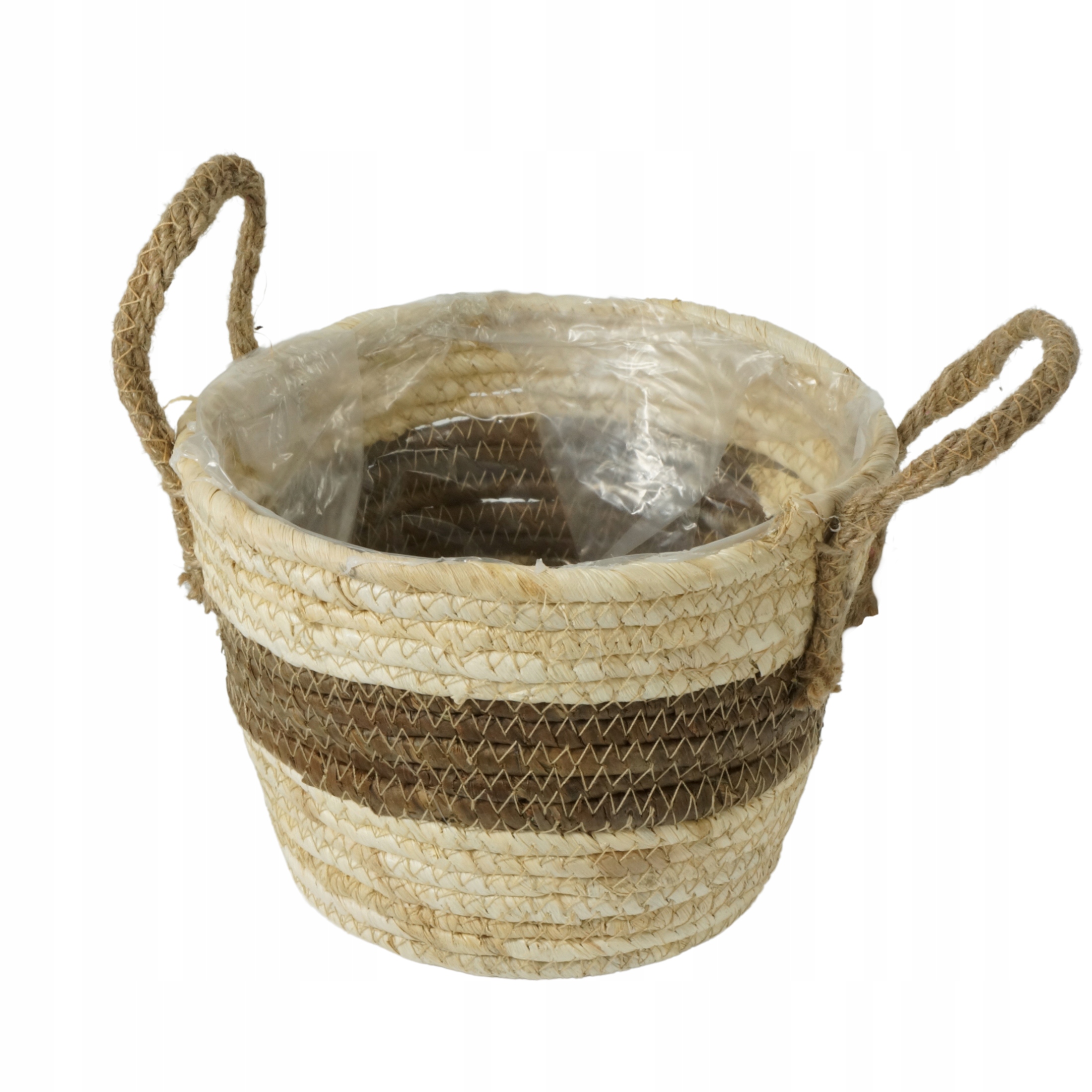

Osłonka z trawy morskiej pojemnik styl boho 21 cm
