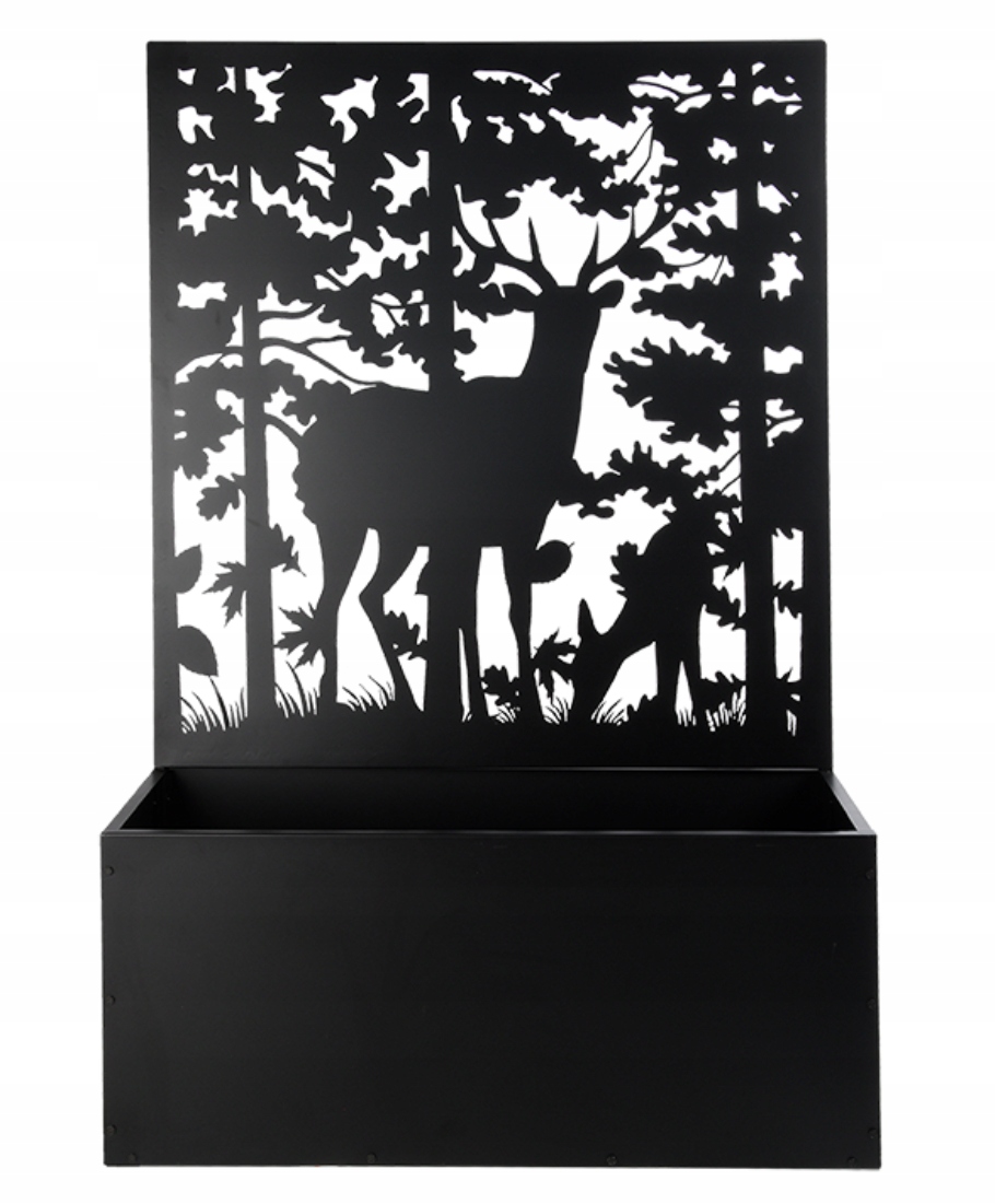 DONICA OSŁONKA SKRZYNIA METALOWA KWIETNIK JELEŃ