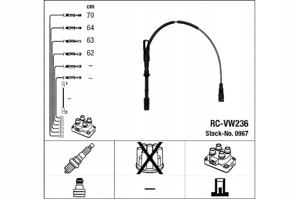 Ngk Zapalovací Kabely Audi A3 1.8 (8L1)