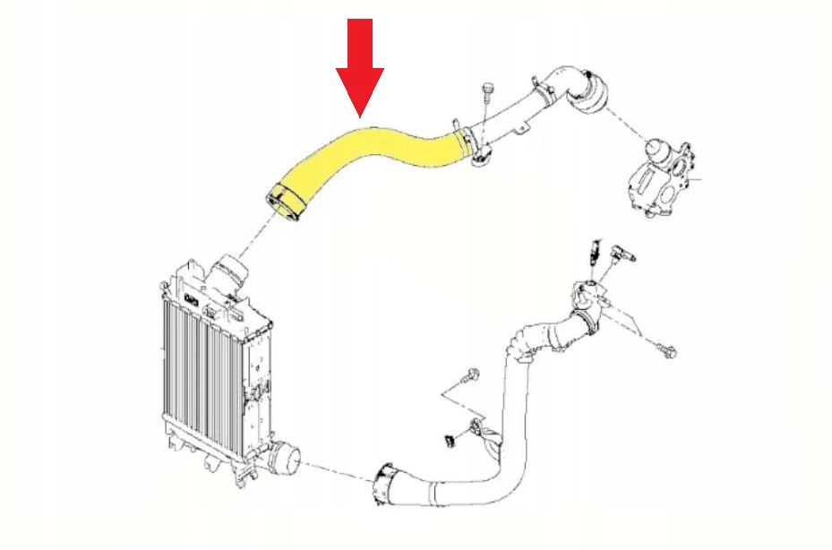 GÓRNY PRZEWÓD INTERCOOLERA RENAULT MEGANE IV 1.3 TCe SCENIC TALISMAN KOLEOS EAN (GTIN) 5907764532066