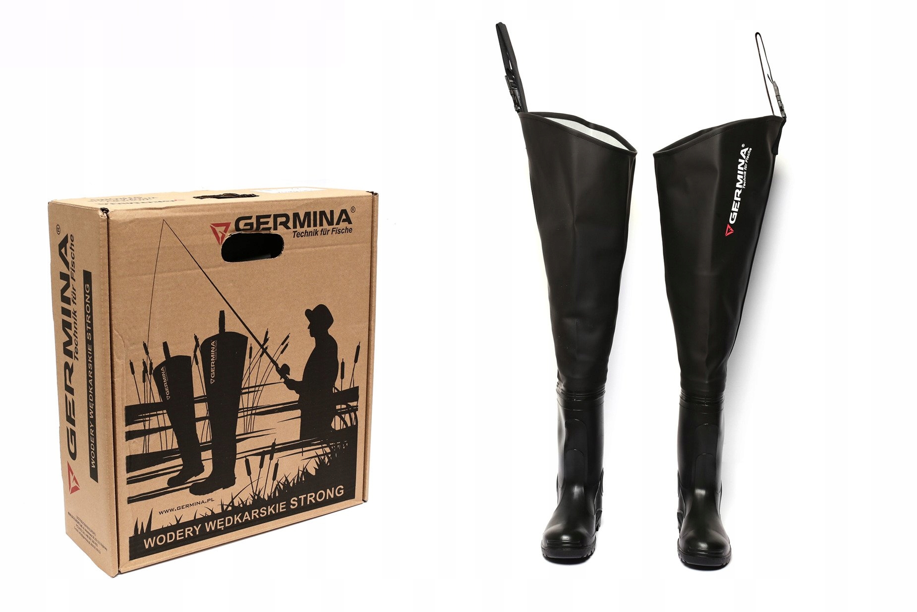 MOCNE I WYTRZYMAŁE WODERY GERMINA STRONG-45 Kolor dominujący czarny