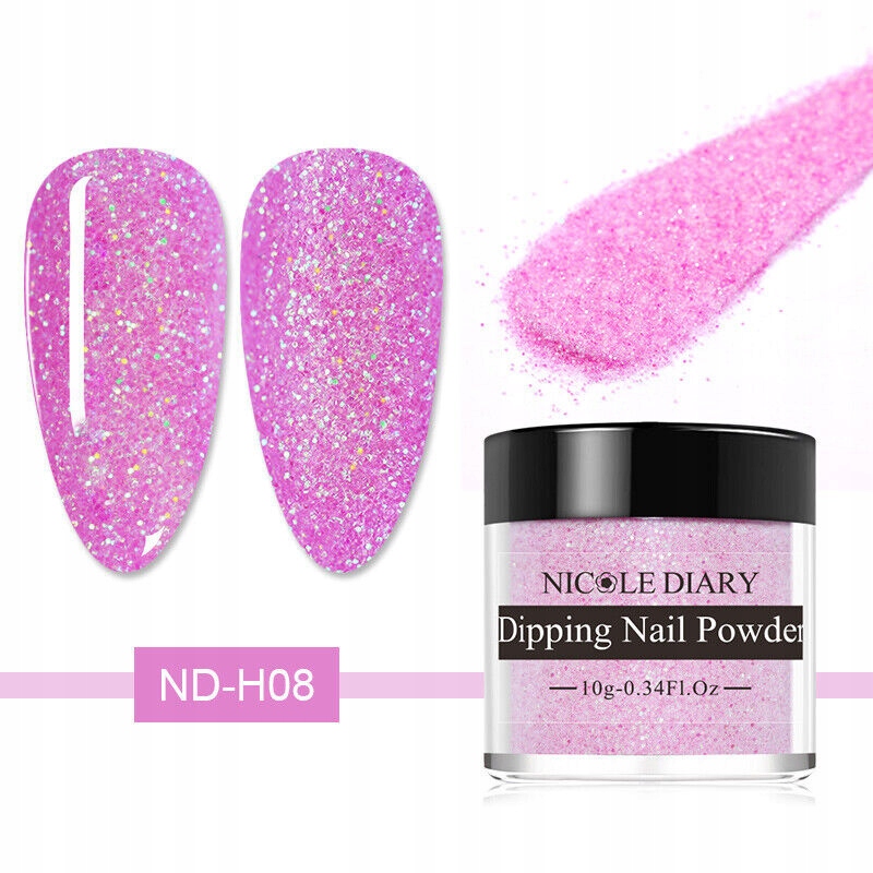 NICOLE DIARY - Manicure tytanowy - PROSZEK / PUDER TYTANOWY - H08