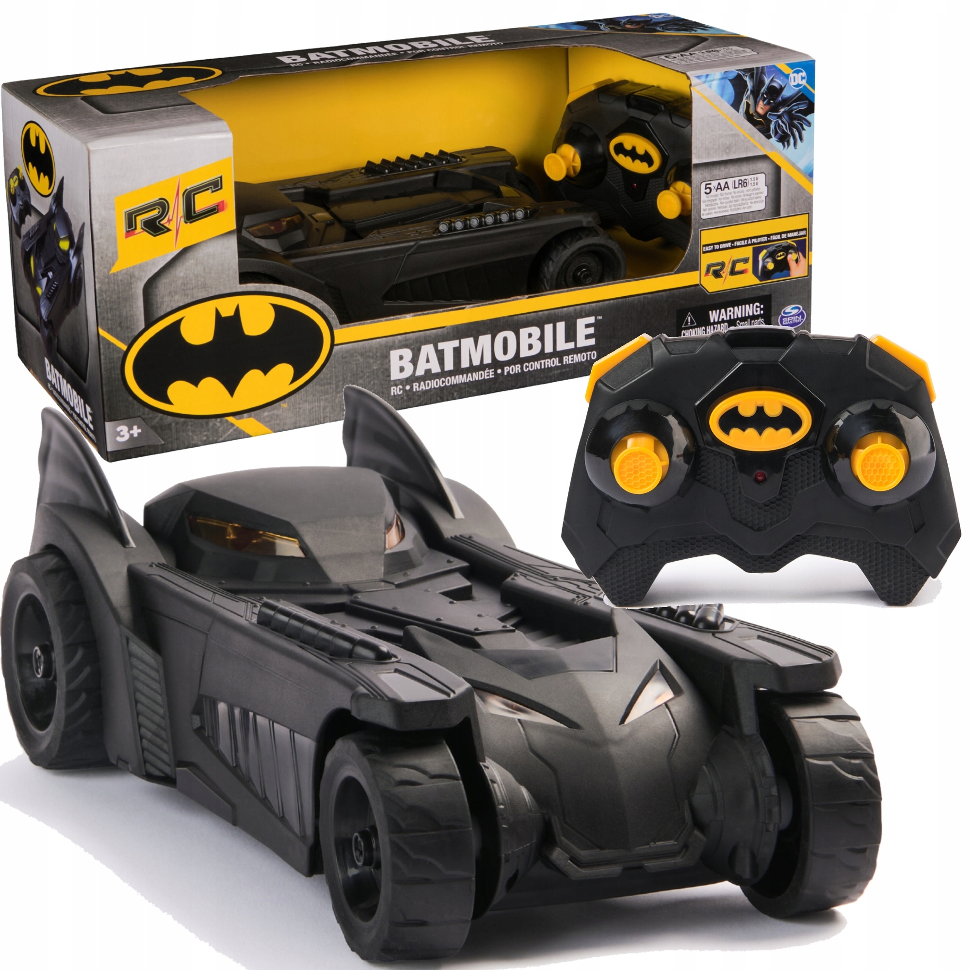 Batman Batmobile Dálkově Ovládané Vozidlo DC Comics Rc Světlo Zvuk