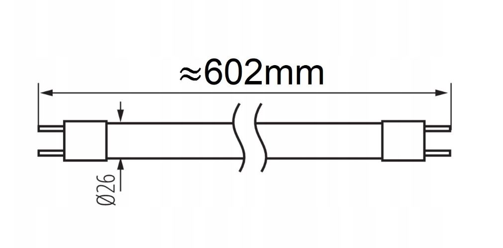 Tradiční stmívatelná lineární zářivka Bellight G13 18 W 6500K 60 cm 25 Ks