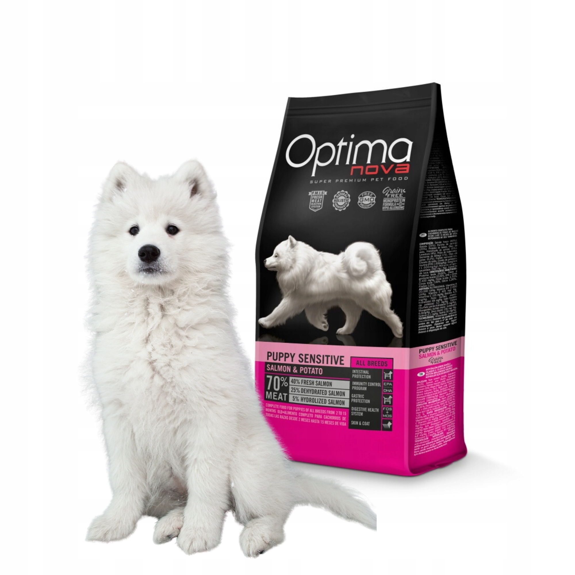 Optimanova Puppy Sensitive Salmon with Potato 2kg