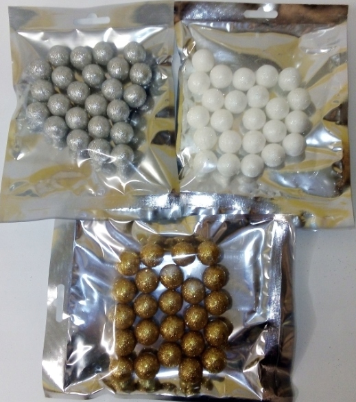 

Kule Kreatywne styropianowe Brokatowe MIX Kolorów