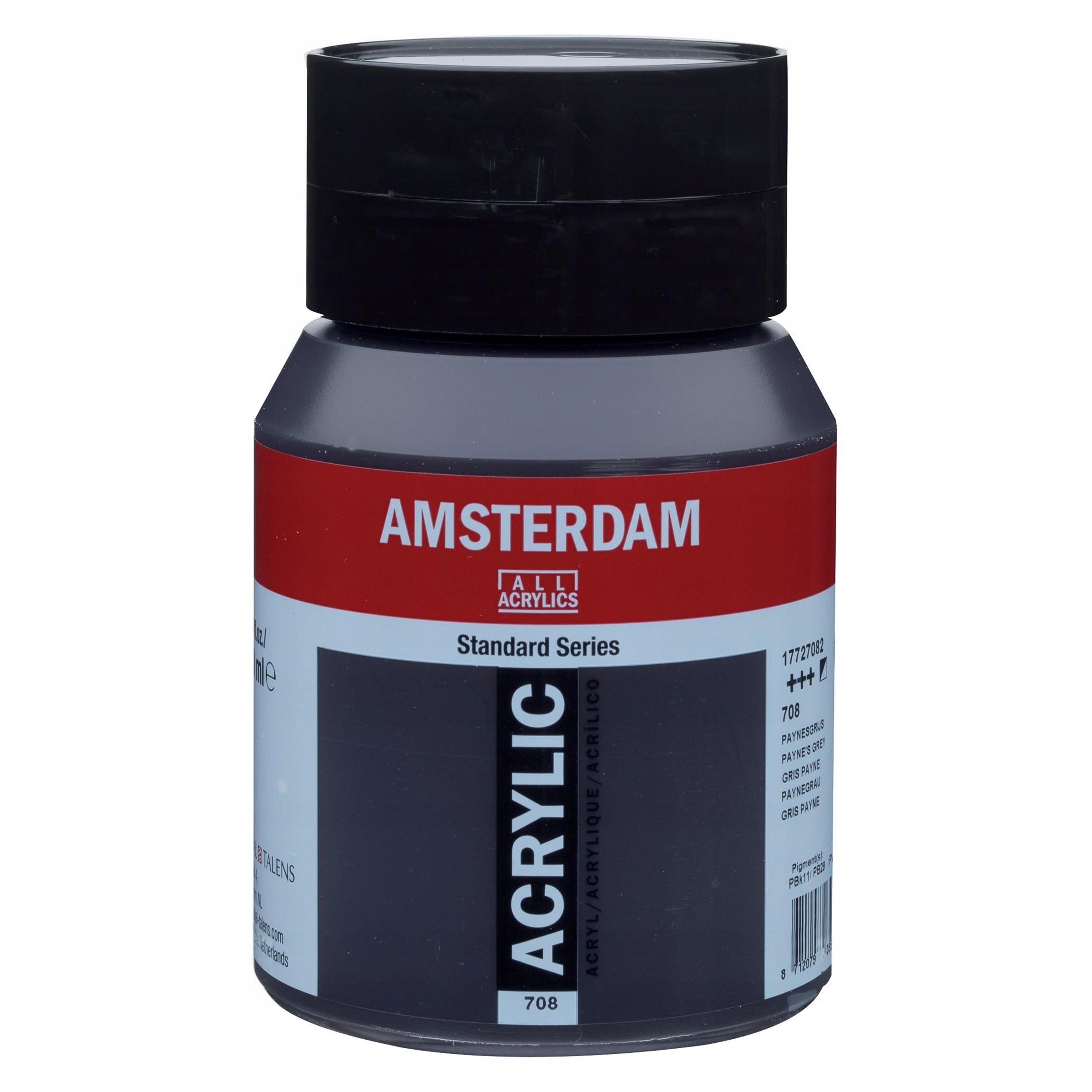 Barva akrylová Amsterdam Payne's Grey, 500 ml
