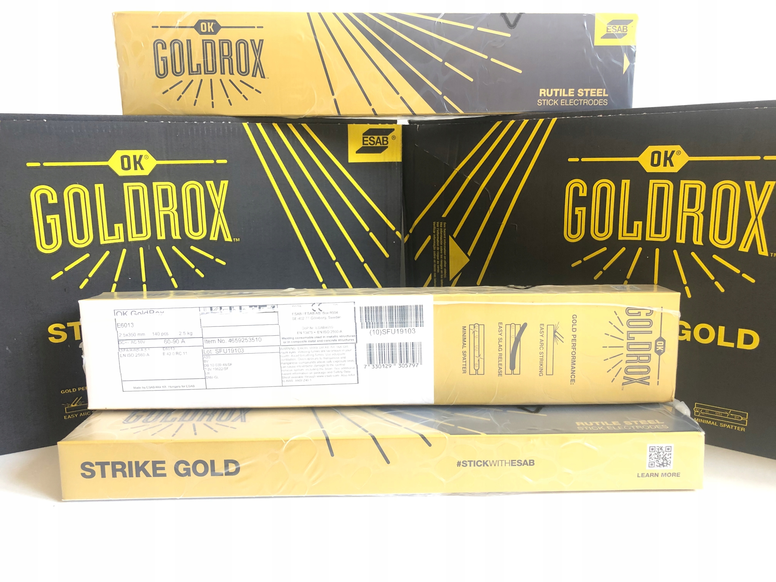 

Elektrody różowe rutylowe GoldRox 2,5 Esab 2,5 Kg