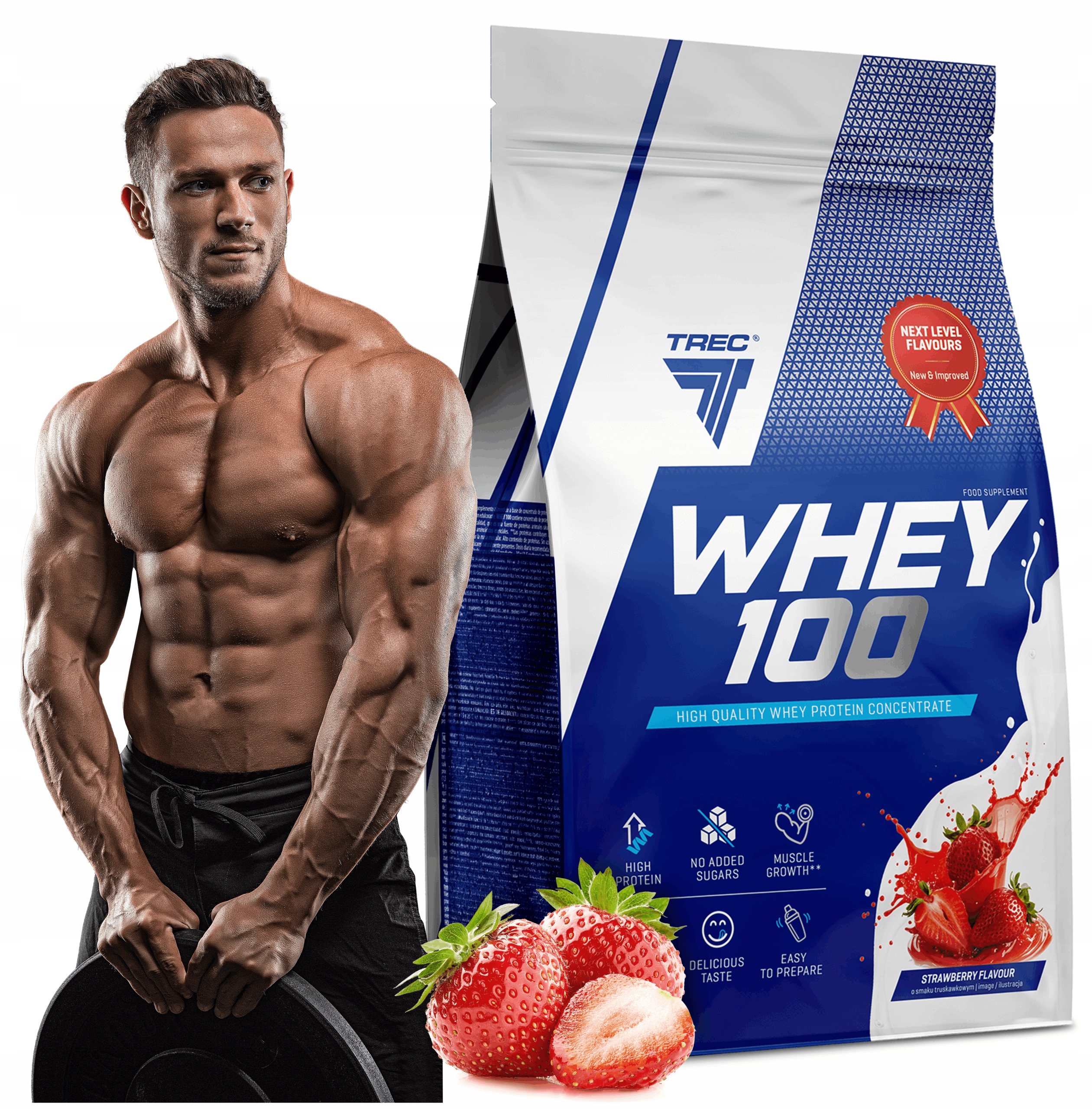 Vynikající Protein Wpc Trec Whey 100 900 g Bílkoviny Na Hmotu Svaly Pro Trénink