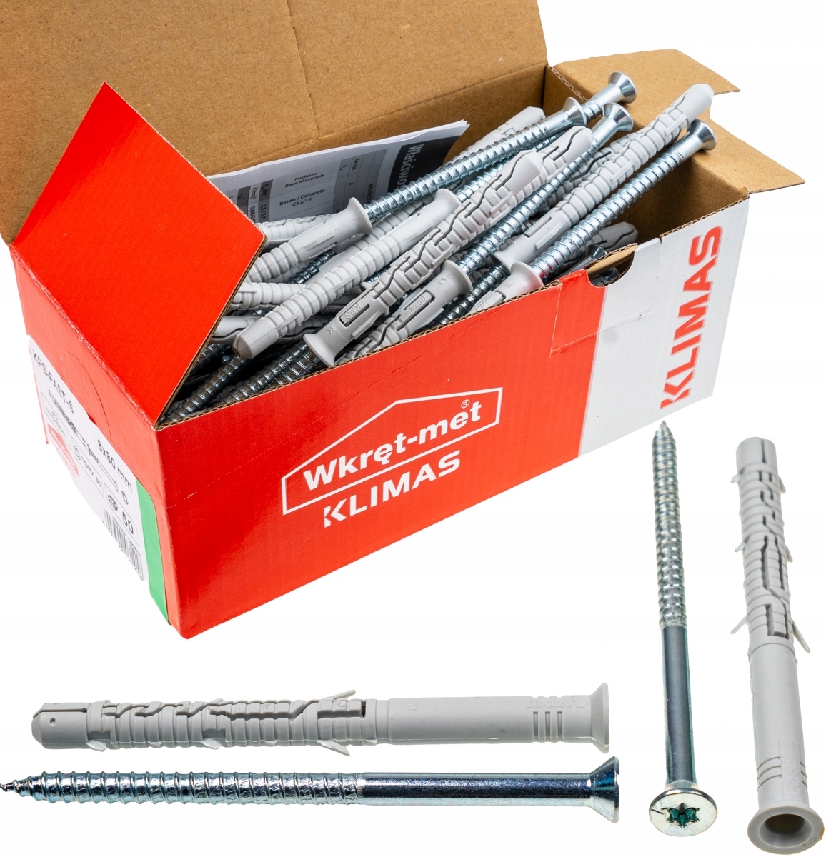 

Kołki ramowe rozporowe 10x120 Stożek Tx torx 50szt