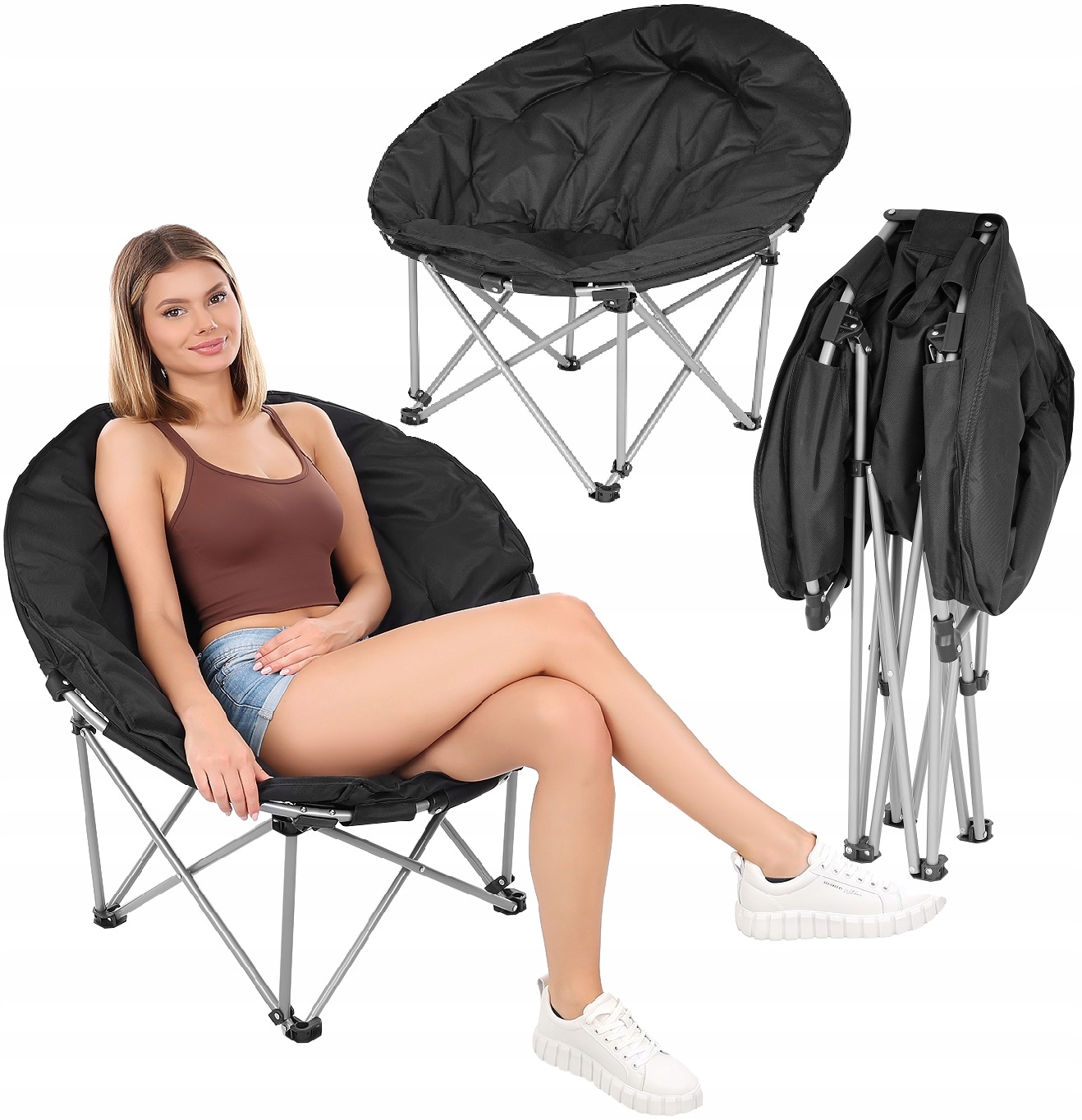 Zahradní Skládací Turistické Kempingové Křeslo Enero Camp Trip